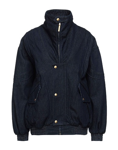 ALBERTA FERRETTI Denim jacket Blue 100% Cotton, Polyester, Acrylic