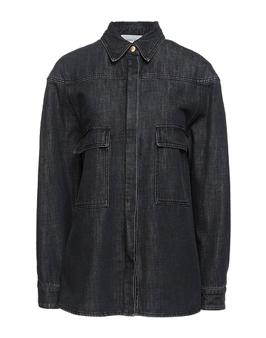ALBERTA FERRETTI Denim shirt Black 100% Cotton