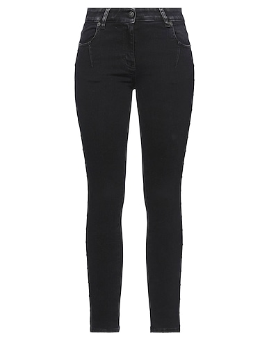 8PM Denim trousers Black 92% Cotton, 6% Elastomultiester, 2% Elastane