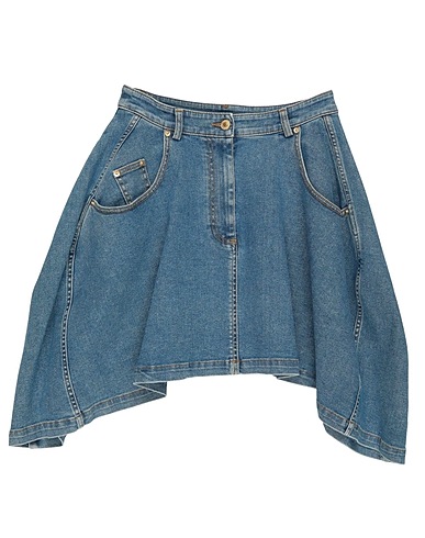 MOSCHINO Gonna jeans COUTURE Blu 98% Cotone, 2% Elastan