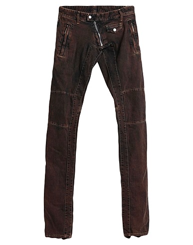 DSQUARED2 Denim trousers Camel 98% Cotton, 2% Elastane, Cow hair, Plastic