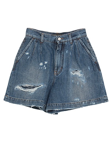 DOLCE&GABBANA Shorts Blau 100% Baumwolle