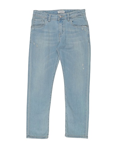 PAOLO PECORA Denim trousers Blue 98% Cotton, 2% Elastane