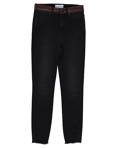 GAëLLE Paris Denim pants Black 65% Cotton, 16% Polyester, 16% Viscose, 3% Elastane
