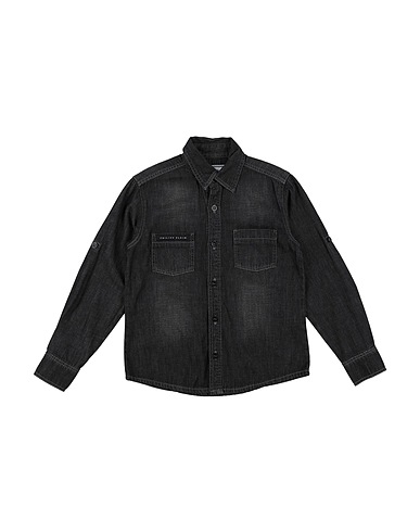 PHILIPP PLEIN Denim shirt Charcoal 100% Cotton