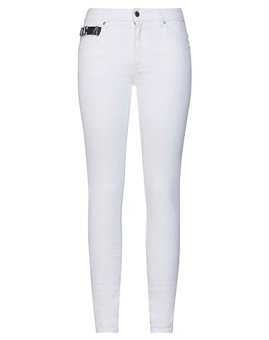 JUST CAVALLI Denim pants White 98% Cotton, 2% Elastane