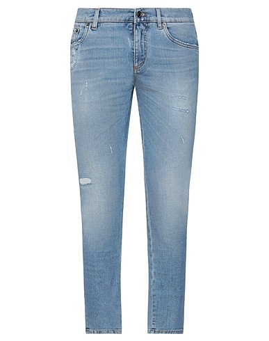 DOLCE&GABBANA Denim trousers Blue 98% Cotton, 2% Elastane