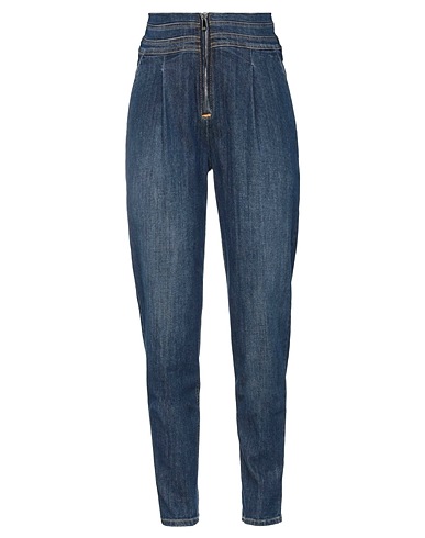 ELISABETTA FRANCHI Denim trousers Blue 98% Cotton, 2% Elastane