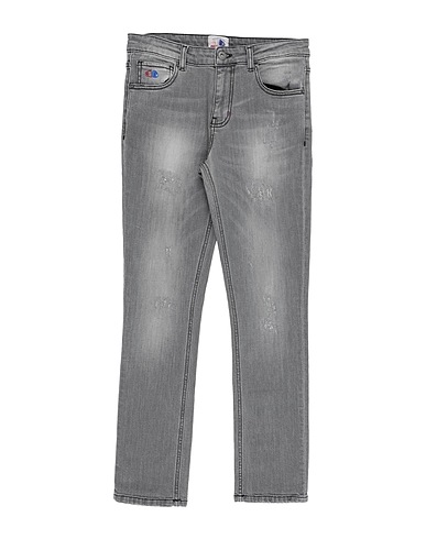 AMERICANINO Denim pants Grey 98% Cotton, 2% Elastane