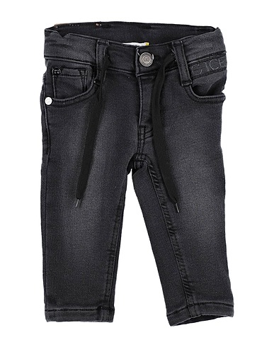 ICE ICEBERG Denim pants Black 65% Cotton, 34% Polyester, 1% Elastane
