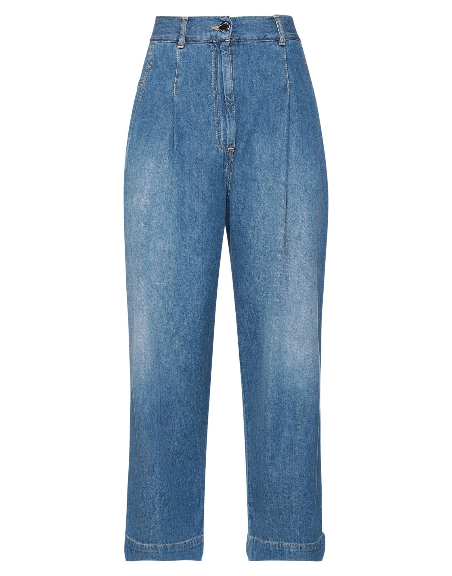 PINKO | Blue Women's Denim Trousers | YOOX