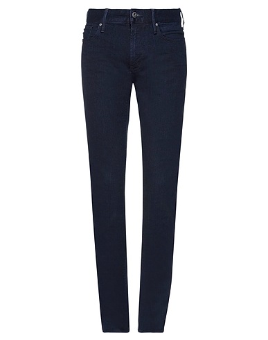 EMPORIO ARMANI Denim pants Blue 99% Cotton, 1% Elastane
