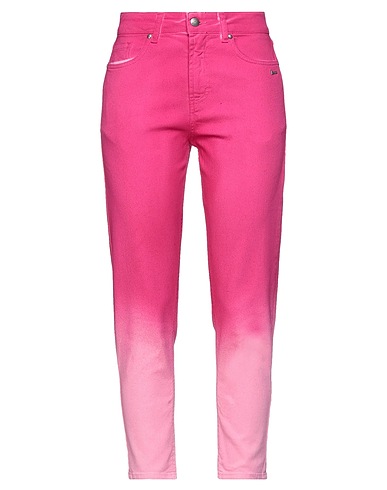 BERNA Denim pants Fuchsia 100% Cotton