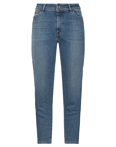 RE_HASH Denim trousers Blue 47% Cotton, 44% Nylon, 7% Elastomultiester, 2% Elastane