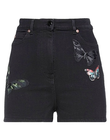 VALENTINO GARAVANI Denim shorts Black 92% Cotton, 6% Elastomultiester, 2% Elastane, Viscose