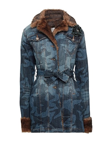 FRACOMINA Jeansjacke Blau 98% Baumwolle, 2% Elastan, Polyester