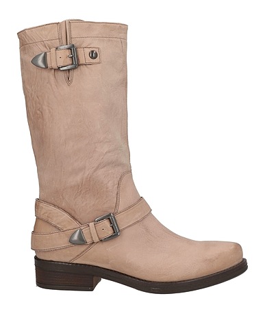 JANET & JANET Stiefel Beige Leder