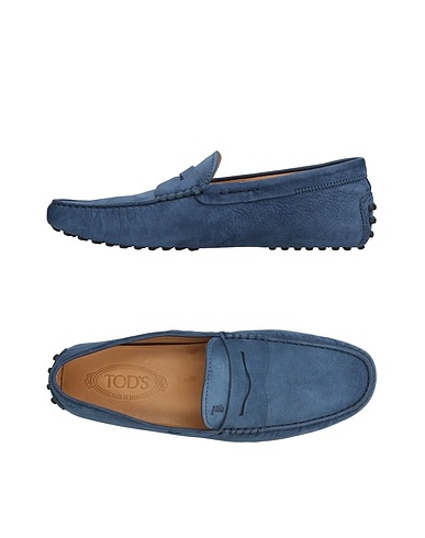 TOD'S Loafers Slate blue Soft leather