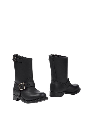 WALKER Stivaletti Nero Pelle