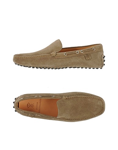 Sutor Mantellassi Loafers In Dove Grey