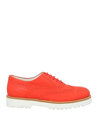 HOGAN Laced shoes Orange Leather