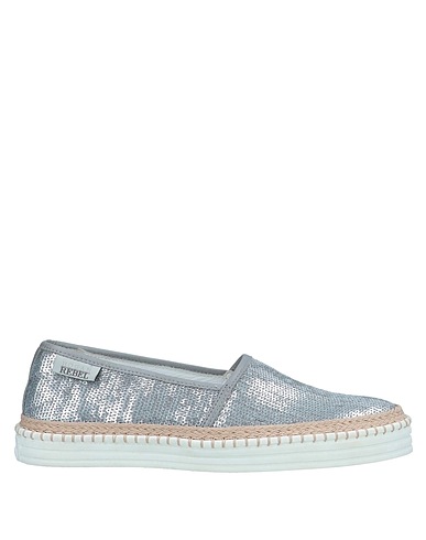 HOGAN REBEL Espadrilles Grey Textile fibers, Soft Leather