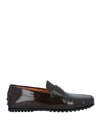 TOD'S モカシン ダークブラウン 革（なめし加工）