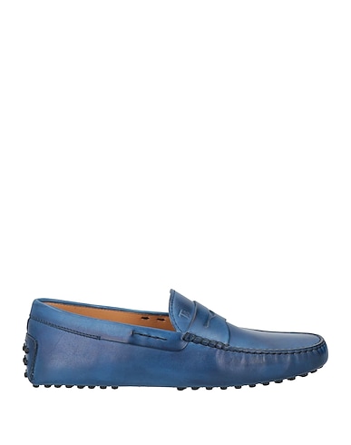 TOD'S Mocassino Blu Pelle