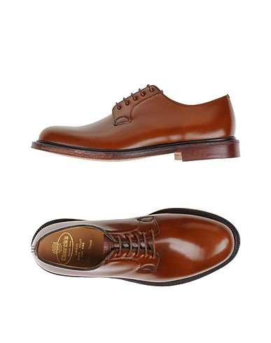 CHURCH'S Laced shoes Brown Soft Leather