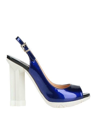 LUCIANO PADOVAN Sandals Blue Calfskin