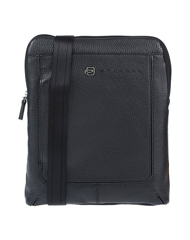 PIQUADRO Across-body bag Black Bovine leather