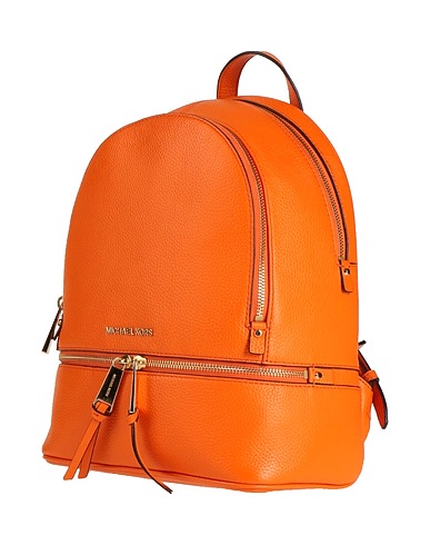 MICHAEL MICHAEL KORS Rucksacks Orange Soft Leather