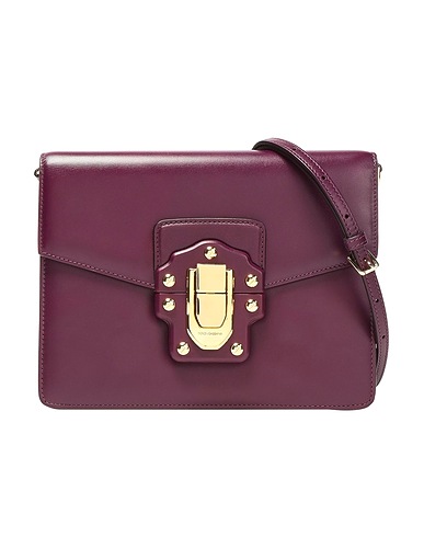 DOLCE&GABBANA Handbag Plum Soft Leather