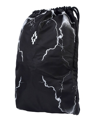 MARCELO BURLON Rucksacks Black 100% Polyester, Soft Leather