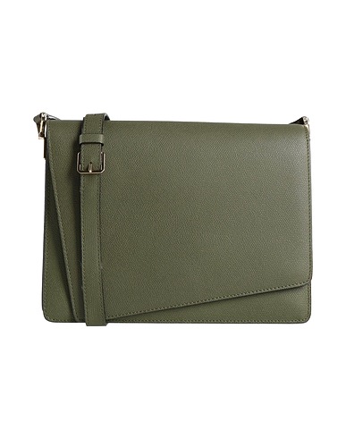VALEXTRA Cross-body bags Military green Leather