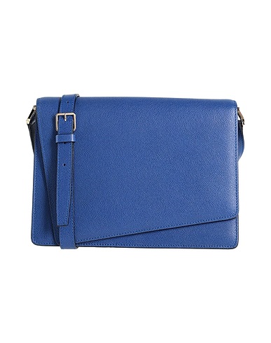 VALEXTRA Across-body bag Blue Leather