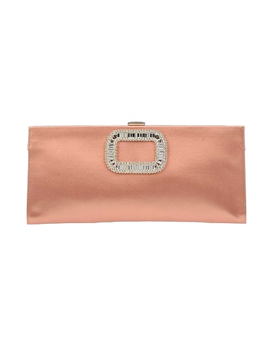 ROGER VIVIER Handbag Blush Textile fibres