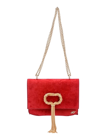 ROGER VIVIER Shoulder bag Red Soft Leather