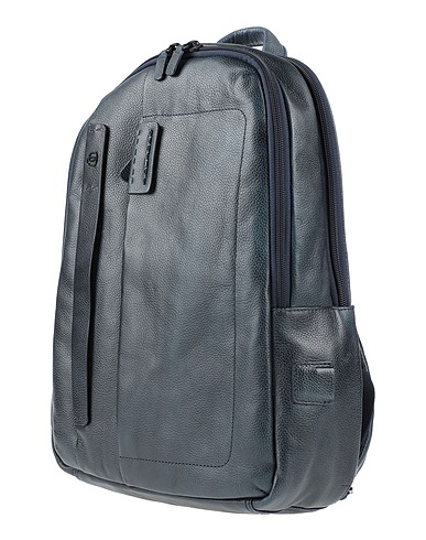 PIQUADRO Rucksacks Midnight blue Cow leather