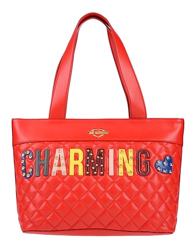LOVE MOSCHINO Handbag Red Polyurethane