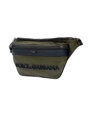 DOLCE&GABBANA Belt Bags Military green 62% Polyamide, 20% Calfskin, 12% Nylon, 6% Acrylic