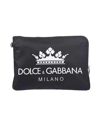 DOLCE&GABBANA Handtasche Schwarz Gewebefasern