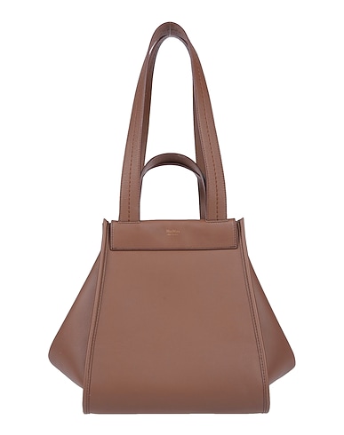 MAX MARA Shoulder bag Chocolate brown Shearling, Cashmere