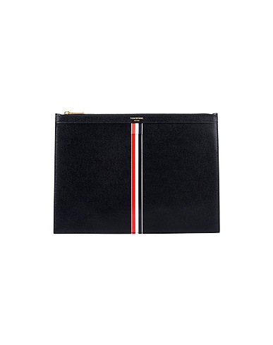THOM BROWNE Pouch Black Calfskin