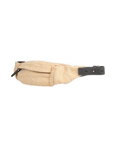 BRUNELLO CUCINELLI Belt Bags Sand 100% Jute, Soft Leather