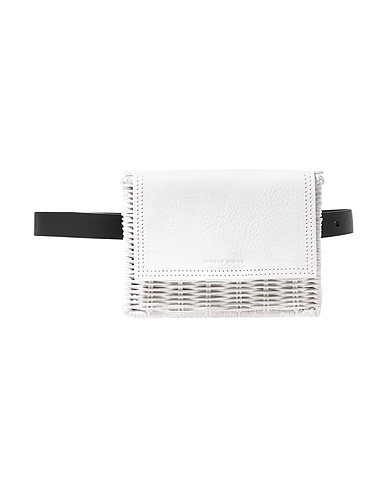 WICKER WINGS Belt Bags White Cowhide