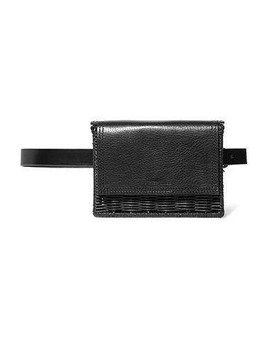 WICKER WINGS Belt Bags Black Cowhide