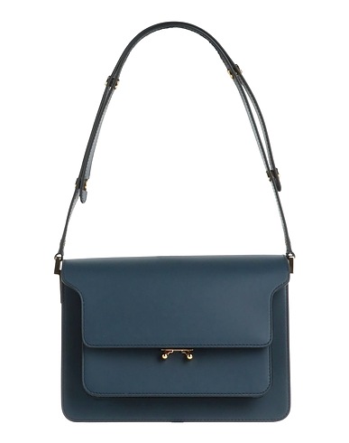 MARNI Across-body bag Slate blue Leather