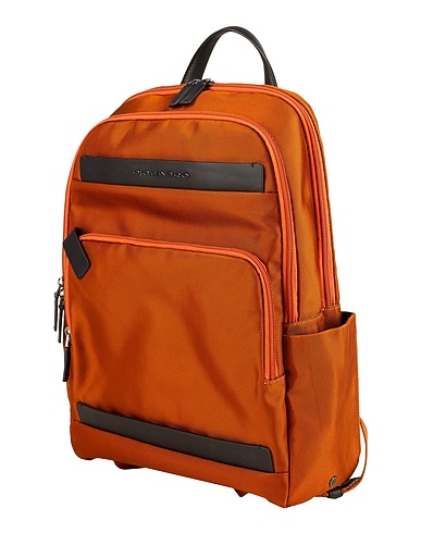 PIQUADRO Zaini Senape Pelle di bovino, EVA (Etilene - Vinil - Acetato), Nylon, Poliestere, Metallo