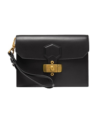 DUNHILL Handbag Black Soft Leather